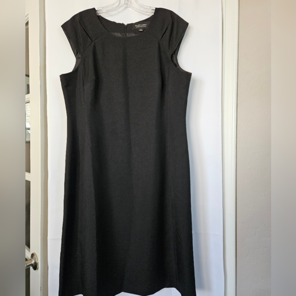 Evan Picone Black Label Sleeveless Black dress size 16